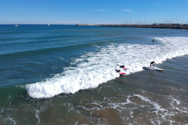 Valência: Aula de surfe para iniciantes na praia de Malvarrosa