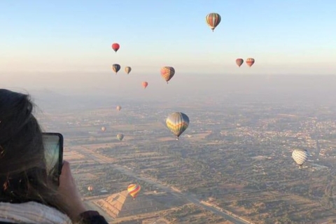 Wycieczka balonem na ogrzane powietrze Teotihuacan z Meksyku