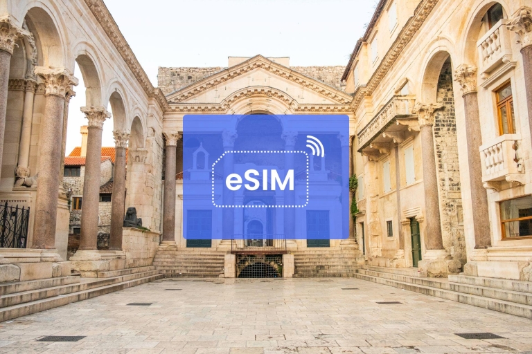 Podział: Chorwacja/Europa Plan danych mobilnych w roamingu eSIM1 GB/ 7 dni: 42 kraje europejskie