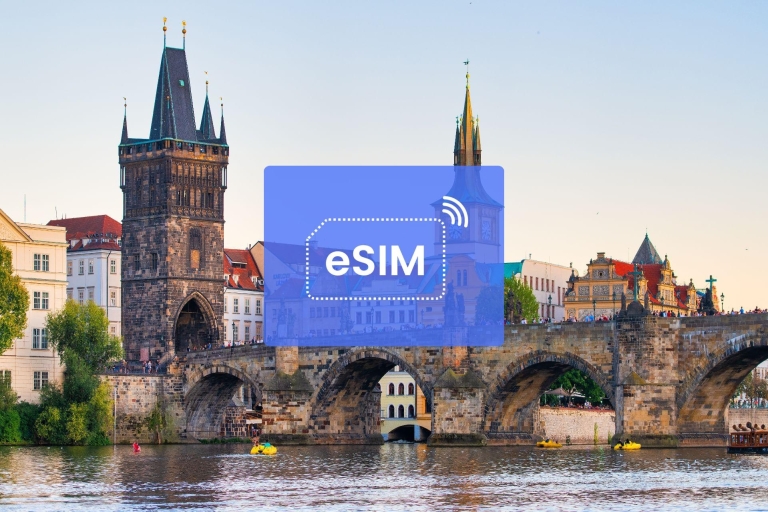 Praga: Czechy/Europa eSIM Roaming mobilny plan transmisji danych5 GB/ 30 dni: 42 kraje europejskie