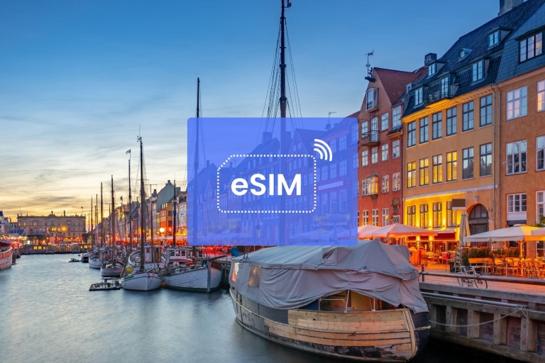 Copenhagen: Denmark/ Europe eSIM Roaming Mobile Data Plan 5 GB/ 30 Days: 42 European Countries