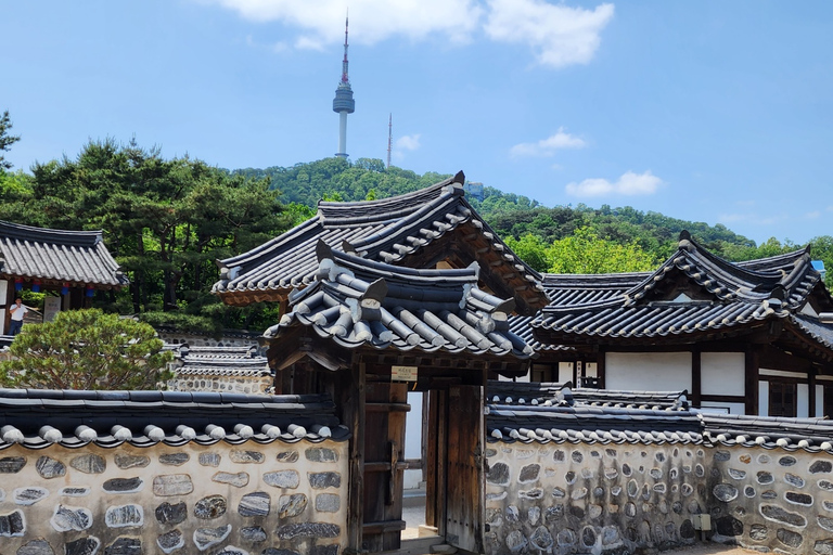 Seoul: Gyeongbok-palatset, byn Bukchon och Gwangjang-tur