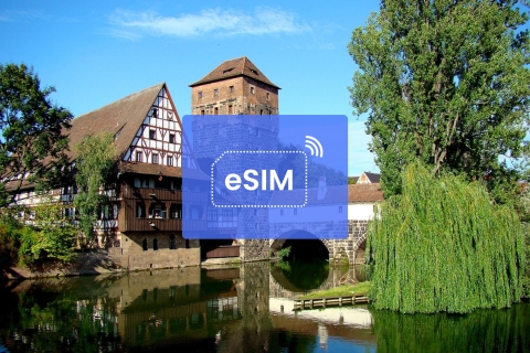 Norymberga: Niemcy/Europa eSIM Roaming mobilny plan transmisji danych5 GB/ 30 dni: 42 kraje europejskie