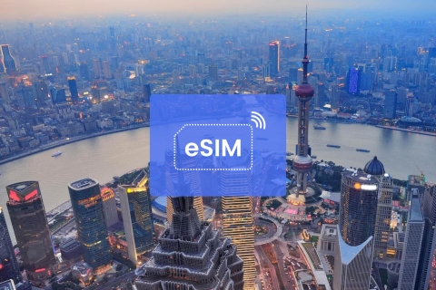 Shanghai: China (met VPN)/ Azië eSIM roaming mobiele data20 GB/ 30 dagen: alleen China
