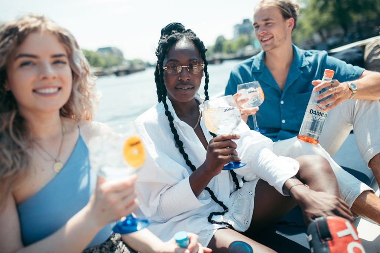 Amsterdam: croisière touristique d'une heure sur le canal Gin & Tonic