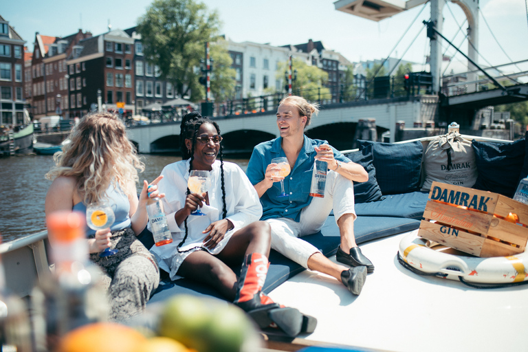 Amsterdam: croisière touristique d'une heure sur le canal Gin & Tonic