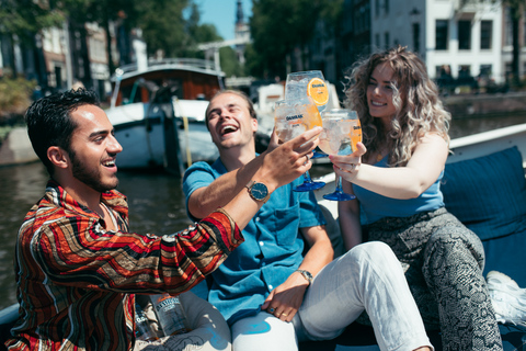 Amsterdam: croisière touristique d'une heure sur le canal Gin & Tonic