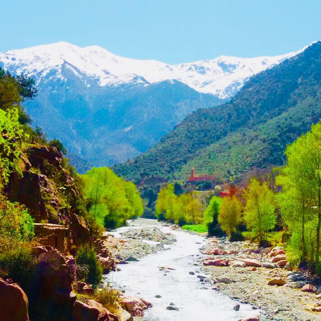 Au départ de Marrakech : Visite d'une demi-journée de l'Atlas et de l'Ourika - excursion