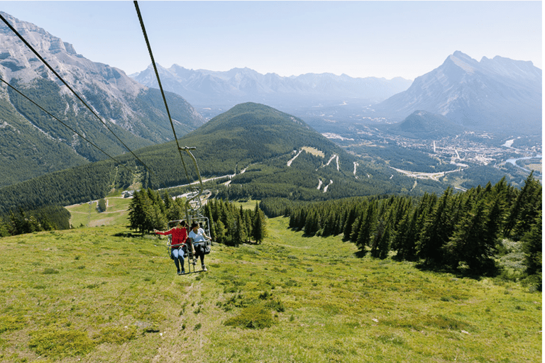 Banff: Sightseeing-Sesselliftfahrt hoch über Banff