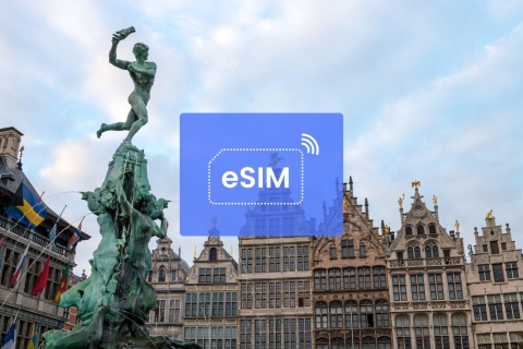 Antwerpia: Belgia/Europa Plan danych mobilnych w roamingu eSIM1 GB/ 7 dni: tylko Belgia