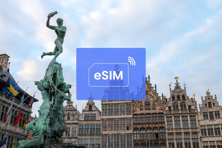 Anvers : Belgique/ Europe eSIM Roaming Mobile Data Plan1 GB/ 7 jours : 42 pays européens