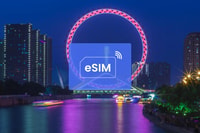 Tianjin, China (con VPN)/Asia eSIM Roaming Mobile Data Plan - Hizvo