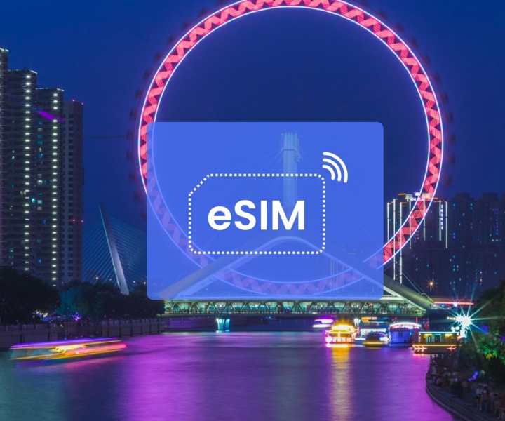 Tianjin: piano dati mobile in roaming eSIM Cina (con VPN)/Asia