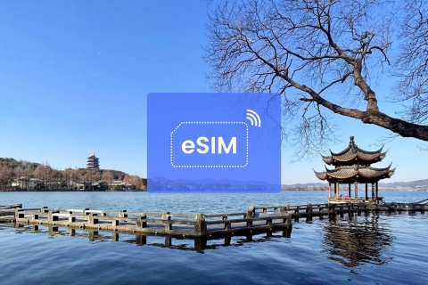 Hangzhou : Chine (avec VPN)/ Asie eSIM Roaming Mobile Data Pl5 GB/ 30 jours : 22 pays asiatiques