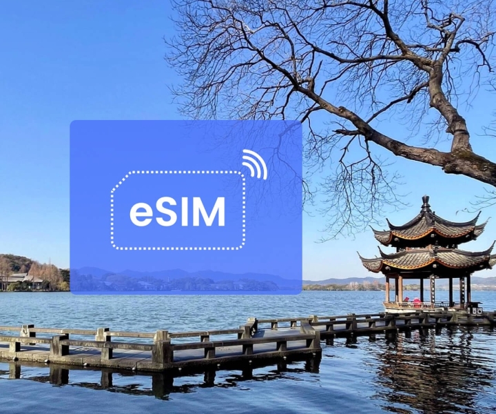 Hangzhou: China (met VPN)/Azië eSIM Roaming Mobiele data Pl