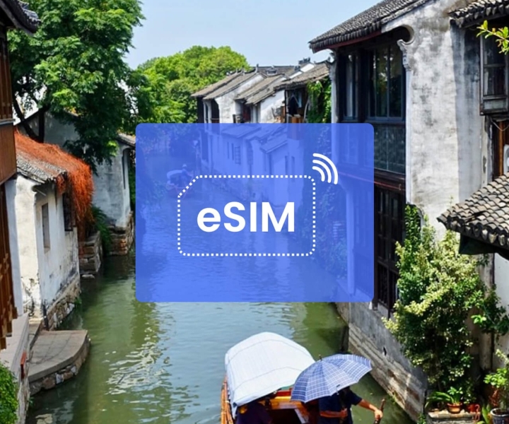 Suchou: Piano dati mobile in roaming eSIM Cina (con VPN)/Asia