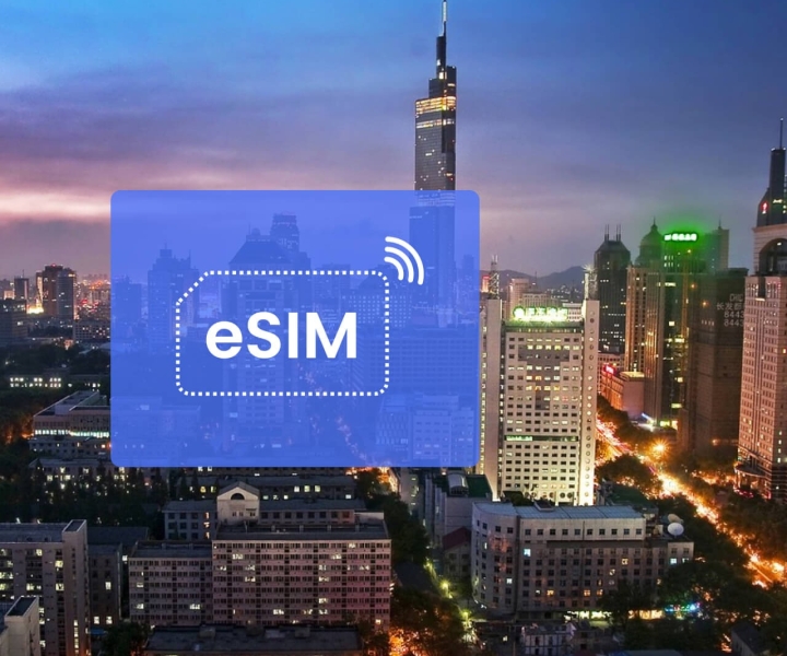 Nanjing: China (with VPN)/Asia eSIM Roaming Mobile Data Plan