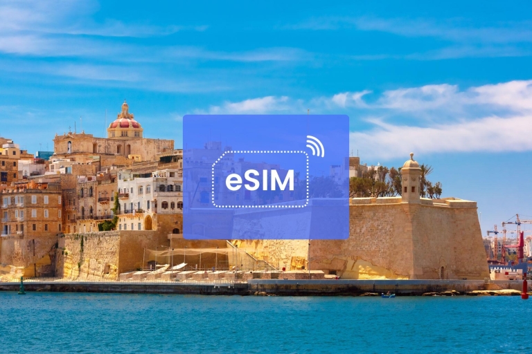 Valletta: Malta/Europa eSIM Roamingowy pakiet danych mobilnych10 GB/ 30 dni: 42 kraje europejskie