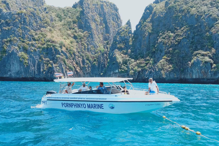 Au départ de Phuket : James Bond et les îles Phi Phi visite privée en bateauBateau rapide VIP privé pour les îles James Bond et Phi Phi