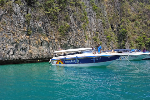 Au départ de Phuket : James Bond et les îles Phi Phi visite privée en bateauBateau rapide VIP privé pour les îles James Bond et Phi Phi