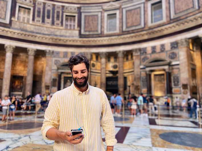 Rom: Fast Track Pantheon inträdesbiljett med Audio Guide App