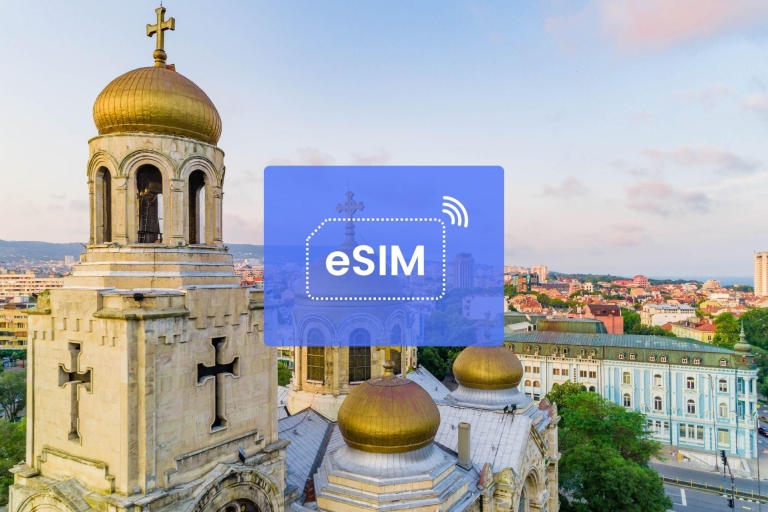 Warna: Bułgaria/Europa Plan danych mobilnych w roamingu eSIM10 GB/ 30 dni: 42 kraje europejskie