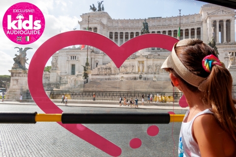 Rome : visite touristique guidée en bus à arrêts multiples1 billet pour une visite sans arrêt