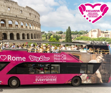 Rome: Hop-on Hop-off Sightseeing Bus Tour with Audioguide