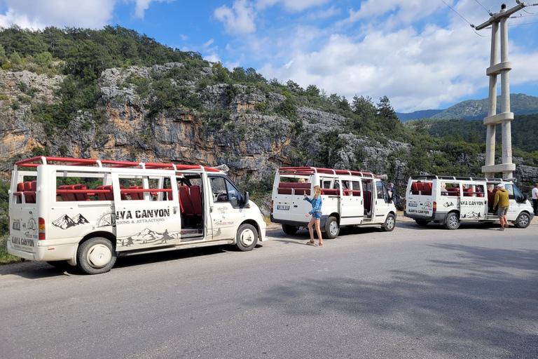 Alanya: Sapadere Canyon Watervallen &amp; Dwergen Grot TourTransfer van Alanya Centrum &amp; Kestel, Mahmutlar Hotels