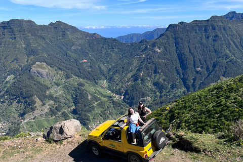 Von Funchal: Cabo Girao, Safari-Tour auf Berge & Poncha