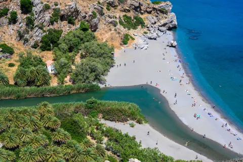 From Chania & Rethymno: Kourtaliotiko, Preveli & Damnoni