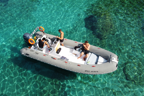 Corfu: Coastline and Blue Caves Speedboat Tour and Lunch Speedboat 3 (ARTEMIS)