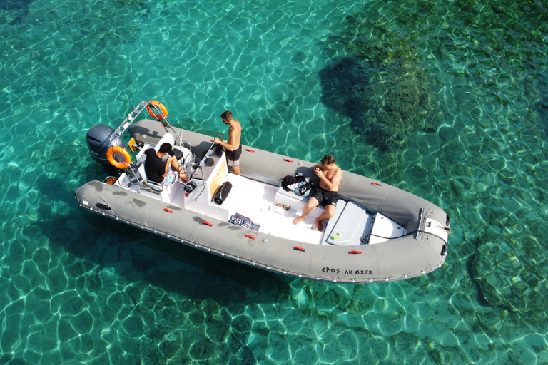 Corfu: Coastline and Blue Caves Speedboat Tour and Lunch Speedboat 3 (ARTEMIS)