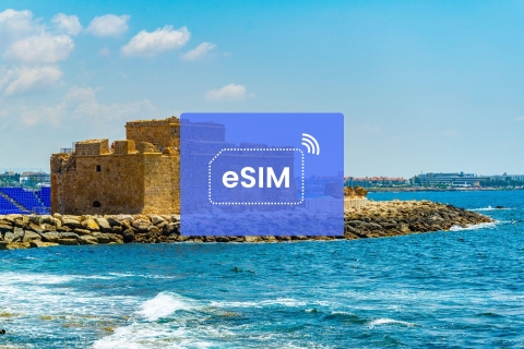 Paphos: Cyprus/ Europe eSIM Roaming Mobile Data Plan 1 GB/ 7 Days: 42 European Countries