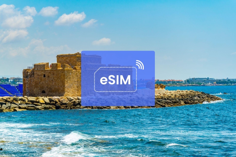 Paphos: Cyprus/ Europa eSIM roaming mobiel dataplan50 GB/ 30 dagen: alleen Cyprus