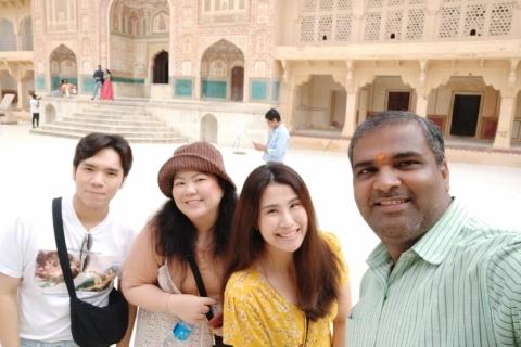 Visite privée d'une journée de la ville rose de Jaipur