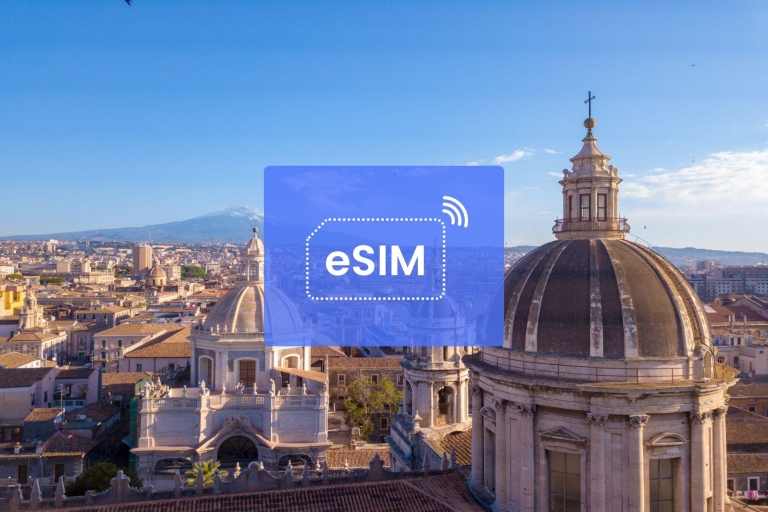 Catania: Włochy/ Europa eSIM Roamingowy pakiet danych mobilnych10 GB/ 30 dni: 42 kraje europejskie