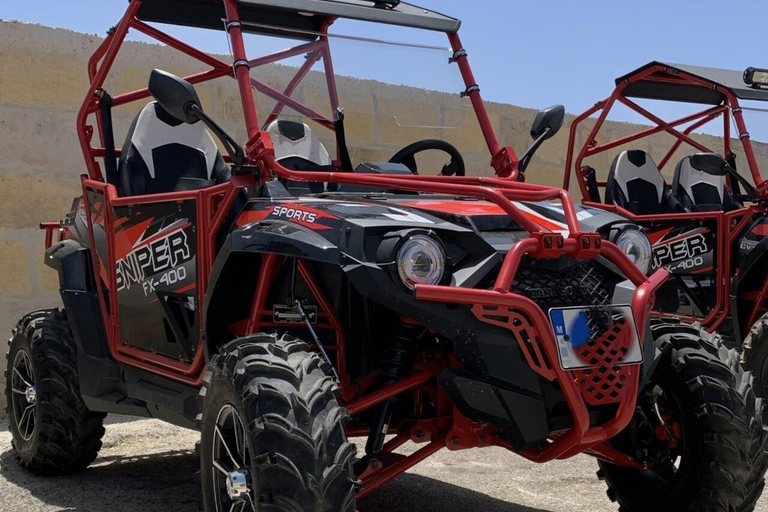 Malta: Gozo-buggytour van een hele dag met lunch en boottochtBuggy voor 2 personen (1 bestuurder + 1 passagier)