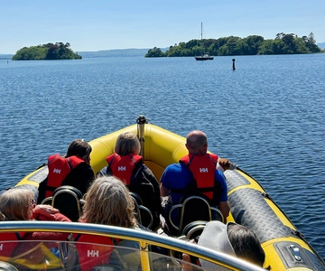 Høyhastighets naturskjønn båttur på Lough Corrib