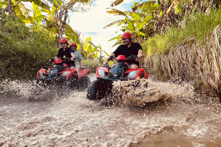 Ubud: Gorilla Face ATV Quad Bike Adventure with LunchTour with Tandem Quad Bike and Hotel Transfer