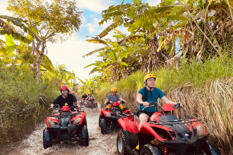 Ubud: Gorilla Face ATV Quad Bike Adventure con pranzoTour con quad in tandem e trasferimento in hotel