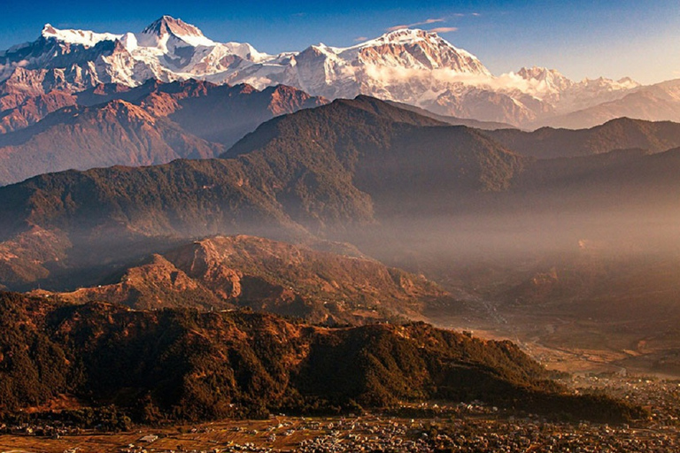 Excursão ao nascer do sol em Sarangkot sobre a Cordilheira do Himalaia AnnapurnaSomente motorista