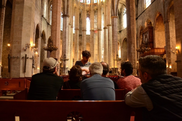 Barcelone : Visite guidée de l'intérieur/des terrasses de Santa Maria del MarVisite en anglais