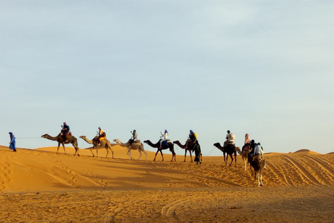 Marrakech: Escursione nel deserto di 3 giorni a Merzouga con trekking a cammello