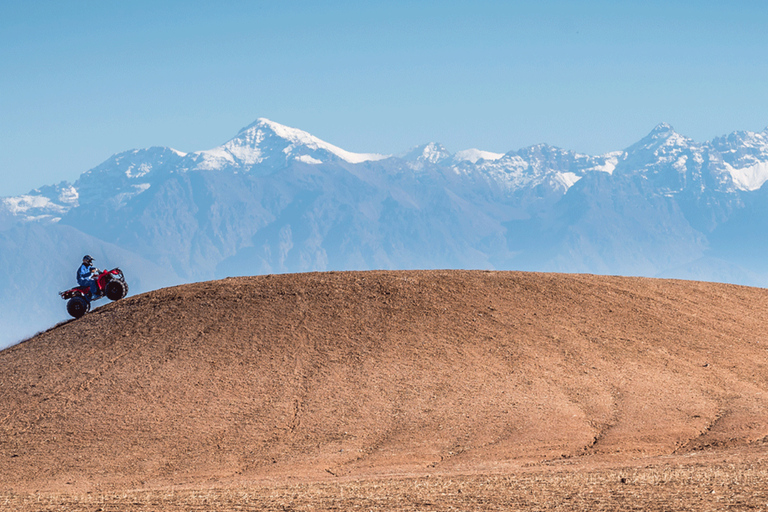 Da Marrakech: Tramonto nel deserto di Agafay, escursioni in quad e cena