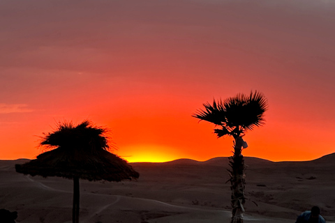 De Marrakech: Pôr do sol no deserto de Agafay, passeio de quadriciclo e jantar