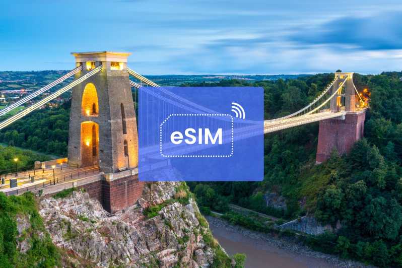 Bristol: Plan transmisji danych w roamingu eSIM w Wielkiej Brytanii/Europie