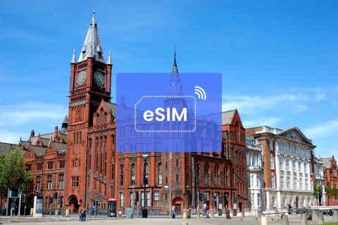 Liverpool: Plan danych mobilnych w roamingu eSIM w Wielkiej Brytanii/Europie1 GB/ 7 dni: tylko Wielka Brytania