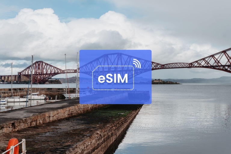 Edynburg: Pakiet danych mobilnych w roamingu eSIM w Wielkiej Brytanii/Europie1 GB/ 7 dni: tylko Wielka Brytania