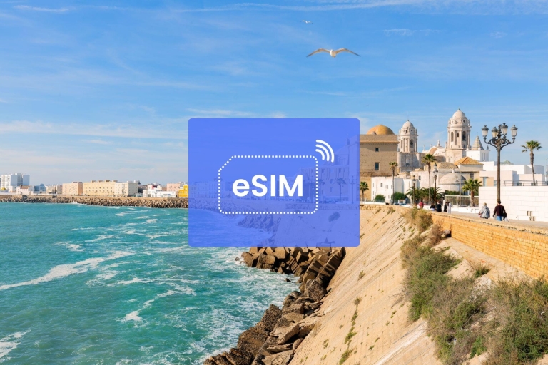 Cadiz: Spanje/Europa eSIM roaming mobiel dataplan5 GB/ 30 dagen: 42 Europese landen